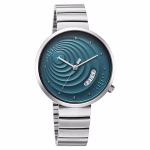 Fastrack 6314SM01 Groove Quartz Analog with Date Teal Dial Girls Stainless Steel Watch