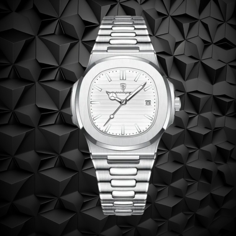 Poedagar 613 Luxury Business Quartz Stainless Steel Watch for Men - Image 3